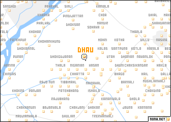 map of Dhau