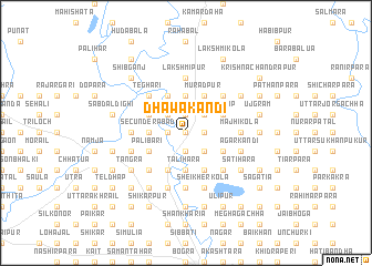 map of Dhawākāndi