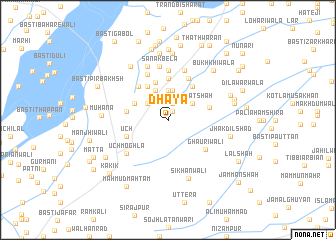 map of Dhaya