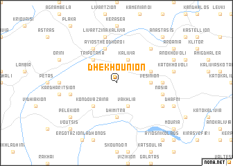 map of Dhekhoúnion