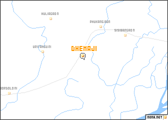 map of Dhemāji