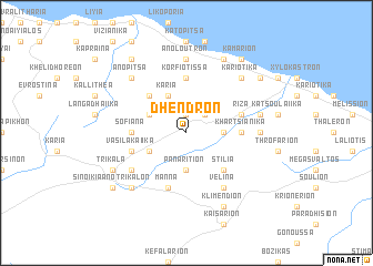 map of Dhendrón