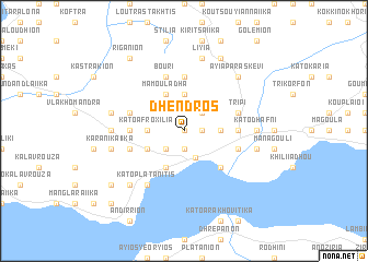 map of Dhéndros