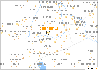 map of Dherīwāli