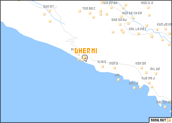 map of Dhërmi