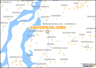 map of Dher Ummed Ali Shāh