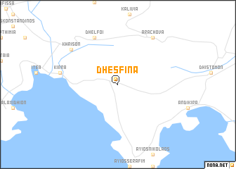 map of Dhesfína