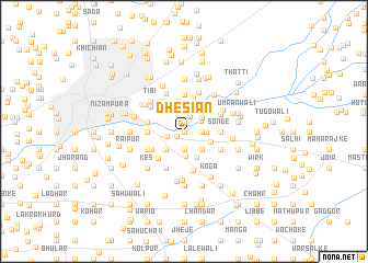 map of Dhesiān