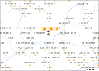 map of Dhesinón