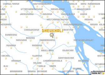 map of Dheukhāli