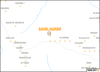 map of Dhī al Ḩumar