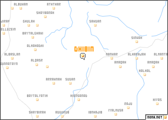 map of Dhī Bīn