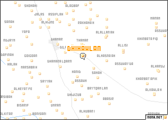 map of Dhī Ḩawlān