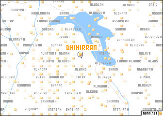 map of Dhī Ḩirrān
