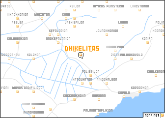 map of Dhikelí Tas