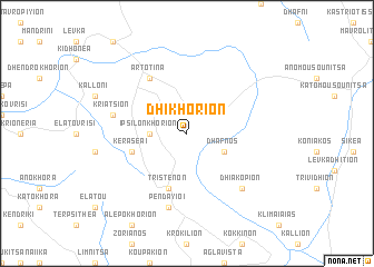 map of Dhikhórion