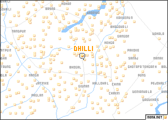 map of Dhilli