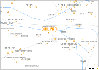 map of Dhilyān