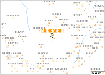 map of Dhī Maḑḑāḩī