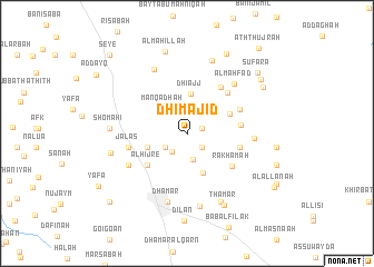 map of Dhī Mājid