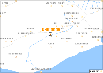 map of Dhimarás