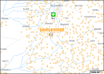 map of Dhīnde Minor