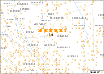 map of Dhingānāwāla