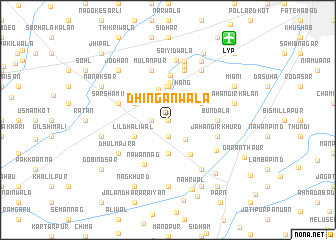 map of Dhinganwāla