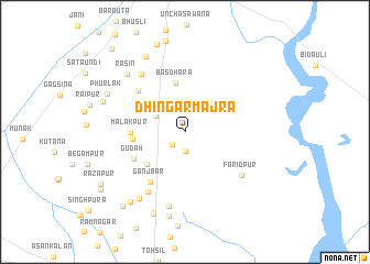 map of Dhīngar Mājra