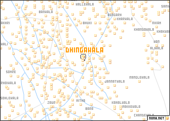 map of Dhingāwāla