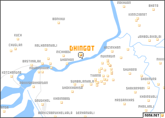 map of Dhingot