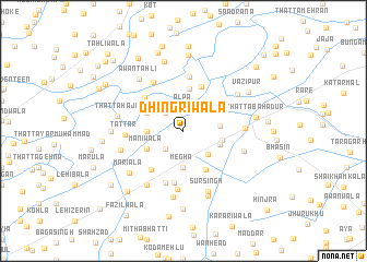 map of Dhingriwāla