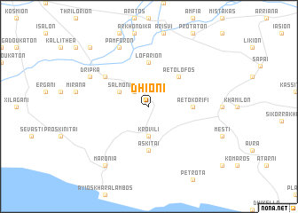 map of Dhióni