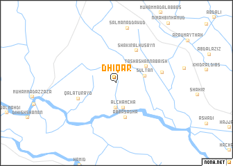 map of Dhī Qār