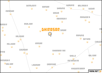 map of Dhirasar