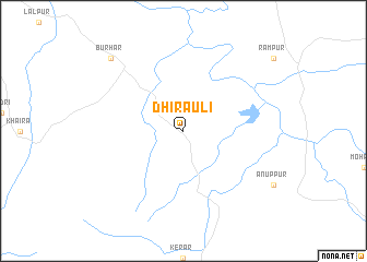 map of Dhirauli