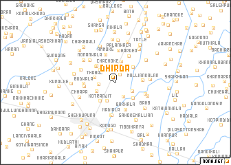 map of Dhīrda