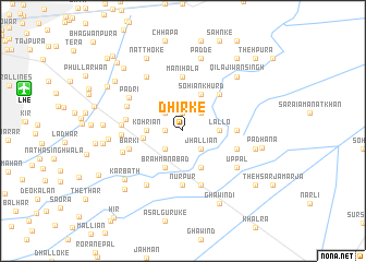 map of Dhīrke