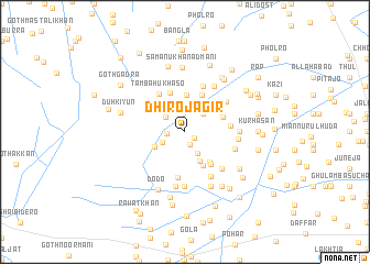 map of Dhiro Jāgir