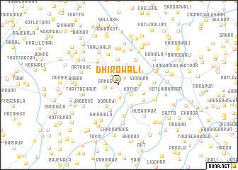 map of Dhirowāli