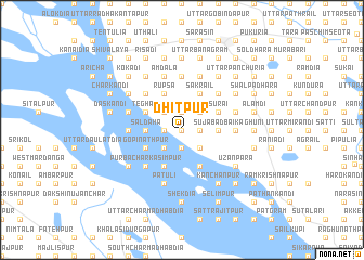 map of Dhitpur