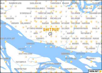 map of Dhitpur