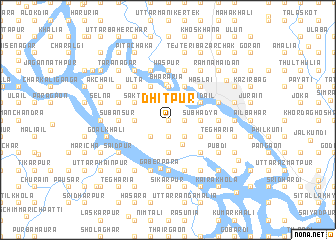 map of Dhitpur