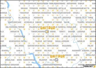 map of Dhitpur