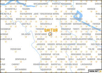 map of Dhitua
