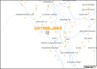 map of Dhiyāb al Jābir