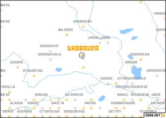 map of Dhobaura