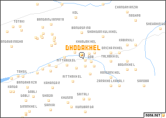 map of Dhoda Khel