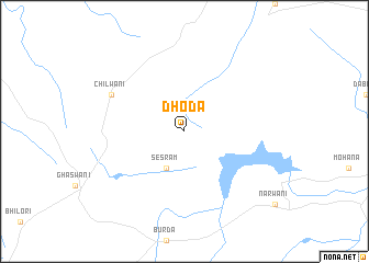 map of Dhodā