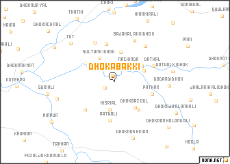 map of Dhok Abakki